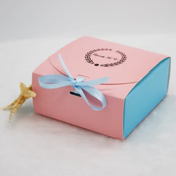 20pcs/daudz 12x12x5/18.3x12x4.5/17x11x5cm Rozā mežģīņu dāvanu kastes mooncake iepakojuma dekoratīvas iepakojums klāt cardpaper kaste