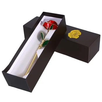 24k Zelta Pārklājumu Rozes Zieds ar Dāvanu Iesaiņojuma Kārba Dzimšanas diena Mātes Diena Jubileju Valentīna Diena Dāvanu Dzimšanas dienas Dāvana