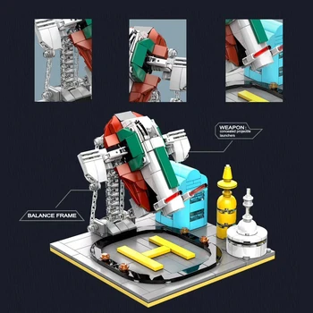 256Pcs KM 3D Līdzsvaru Rāmis SlaveⅰBricks Mini DIYSmall Daļiņu Celtniecības Bloki Modeļa Rotaļlietu Dāvanu, Kā Mājas Dekoru