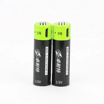 2GAB AA 1,5 v 1250mAh USB litija polimēra akumulators, bezvadu pele, mikrofons, toy camera litija akumulators