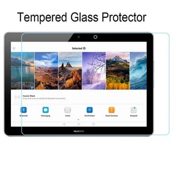 2Pack Rūdīta Stikla Huawei MediaPad T3 10 9.6 AGS-L09 AGS-L03 AGS-W09 LCD Ekrāna Aizsargs, Stiklu Plēves Godu Spēlēt Pad 2 9.6