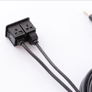 3,5 mm AUX Adapteri USB Ports, Austiņu Ligzda Audio Ligzda pagarinātāja Vads Panelis Augstas kvalitātes Materiāliem