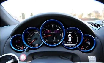 3 krāsas, Auto Domuzīme Kuģa Paneļa Apdare Gredzenu Uzlīmes Auto-stils Par Porsche Macan 911 Cayenne Panamera Boxster Piederumi