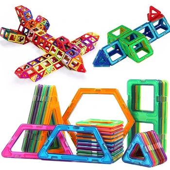 34 Gab Liela Izmēra Dizainers Magnētisko Celtniecības Bloki Rotaļlietas Constuction Montāža Stereo Kvadrātveida Forma, Celtniecības Bloki Dzimšanas Dienas Dāvana