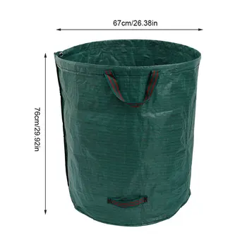 3PCS Dārza Atkritumu Maisus Liela Jauda, Atkārtoti Lapu Maisu Atkritumu Salokāms Atkritumu Savākšanas Konteineru Uzglabāšanas Soma Dārza Instrumenti
