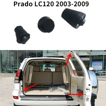 3Pcs Toyota Land Cruiser Prado LC120 2003. līdz 2009. Aizmugures Bagāžnieka Tailgate Polsterējuma Granulu Gumijas Starplika