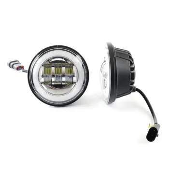4.5 Collu LED Miglas Lukturi Projektoru Autonoma Moto, Motocikla priekšējo Lukturu Tuvās Gaismas Miglas Lukturi Ar dienas gaitas lukturi Par FLHTCU FLSTC FLHRC