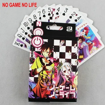 54 kārtis/set Anime NEVIENA SPĒLE NAV DZĪVE Cosplay Pokera Kārtis Bērnu Dāvanas Bezmaksas Piegāde