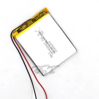 5gab Litija Polimēru Baterija 605060 3,7 V 2500mah Uzlādējams Liion Šūnu Li-Po DVD PALIKTNI, PDA MP5 GPS Digitālo Produktu Navigators