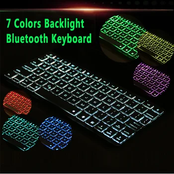 7 Krāsas, Backlit Alumīnija Sakausējuma Bezvadu Bluetooth Keyboard PC Case Cover for Apple iPad Gaisa 10.5 2019 iPad Pro 10.5 Coque Būtiska