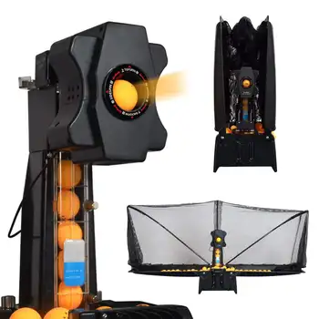 9 veida spin Galda Tenisa Robots Automātiska Ping-Pong Bumbiņu Mašīna, regulējams Ātrums, intensitāte Prakses Pārstrādāt par 40mm bumbu