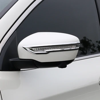 ABS Chrome Nissan Juke 2016 2017 2018 Piederumi Auto Atpakaļskata spogulī, apdares lentes Vāciņš Melns Auto Stils 2gab