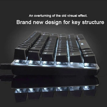 AJAZZ AK33 Vadu Spēļu Klaviatūra LED Backlit 82 Taustiņi USB Mehāniskā Tastatūra