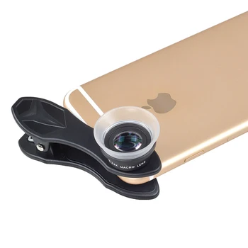 APEXEL Mobilo Telefonu Objektīva 2 in 1 Fiksētu 12 X Makro + 24 X Super Macro Lens Kit For Iphone 7 / 6s / 6s Plus iOS iOS Viedtālruni 24XM