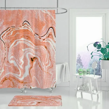 Akvarelis abstrakti augu dušas aizkars ūdensizturīgu poliestera audumu, vannas istabas durvis mat dušas aizkars