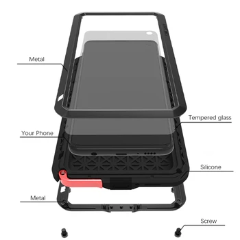 Alumīnija Doom Matel Case for Samsung S20 FE 5G Triecienizturīgs Dirtproof Tālruņa Vāciņu Galaxy S20fe lieljaudas Dropproof Fundas