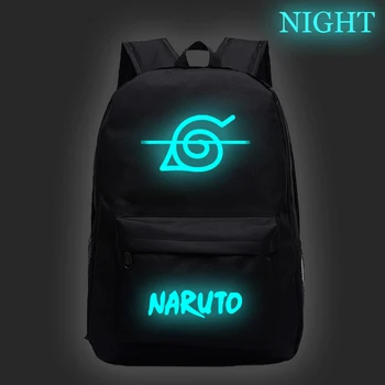 Anime NARUTO gaismas mugursoma ceļojumu soma skolas soma meitene zēns skolas soma