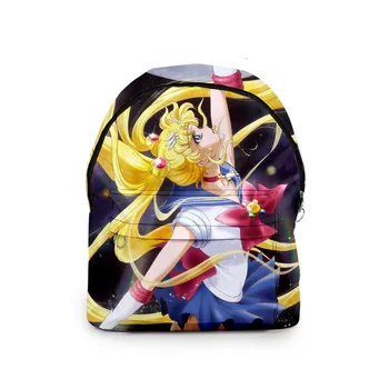 Anime Sailor Moon Tsukino Usagi Cosplay Mugursoma Chibiusa Oxford Rāvējslēdzēju Liela Jauda Uz Muguras Pārnēsājamu Somu Pleca Somas, Mugursomas