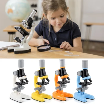 Anti-skid Portatīvo Jomā Brilles Dāvanas Jautri Zinātnes Izglītības Ieskatu Rotaļlietu Mikroskopu Okulāru Pirmsskolas Mācību Atbalsts