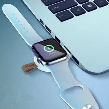 Araceli Pārnēsājamu USB Skatīties Lādētāju Magnētisko Bezvadu Lādētājs Apple iWatch Series 5 4 3 2 1 Adapteri Bezvadu, Ātrā Uzlāde