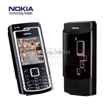 Atjaunotas N72 Oriģinālu Nokia N72 Mobilo Telefonu FM Radio 2MP, Bluetooth, Java Bezmaksas Piegāde uz 1 Gadu Garantija