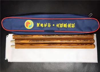 Augstas kvalitātes Zelta sandales koka Tai Chi nūjas Ķīnas Veselības Cjigun Asociācijas Taiczi yang sheng zhang 3 sekcijas