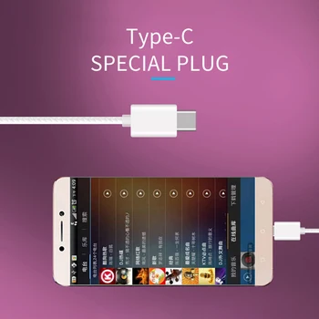 Austiņu Vadu Austiņu Tipa-c Music Sporta Earbuds Samsung huawei 8 Huawei P20 P30 LeEco USB c Tipa Metāla Austiņas ar Mic