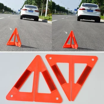 Auto Automašīnu Reizes Brīdinājuma Trijstūris Drošību Ārkārtas Atstarojoša Zibspuldzes Zīme, Transportlīdzekļa Vaina Automašīnām Salocīts Stop Zīmi Atstarotājs