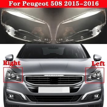Auto Priekšējo Lukturu Vāks Peugeot 508-2016 Lukturis Abažūrs Lampcover Galvas Lampas gaisma Aptver stikla Objektīva Korpusa Vāciņi