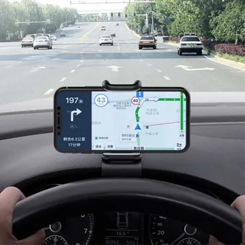 Auto Universālā Klipu Par Auto HUD GPS Paneļa montāžas Mobilo Telefonu Turētājs ar neslīdošu Statīvu Smart Tālrunis Turētājs XIAOmi Huawei, Samsung