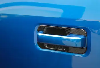 Auto Ārējo Durvju Bļodā Apdare Uzlīmes Ford F150-2020 4-Durvju Auto Eksterjera Aksesuāri Chrome Sarkanu Melna Oglekļa Šķiedras