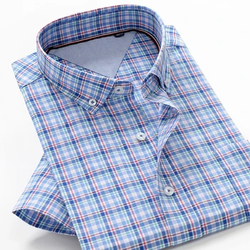 BAO SHAN classic zīmola apģērbi ir kokvilnas, ērti vīriešu zaudēt īss piedurknēm krekls ir 2021. vasarā jaunu gadījuma krekls XXL-10XL