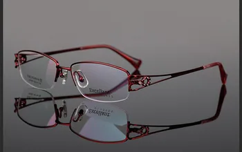 BCLEAR Sieviešu ultra-viegls, titāna rāmis brilles tuvredzība rāmji, brilles, optikas rāmis modes pusi rāmi D81491