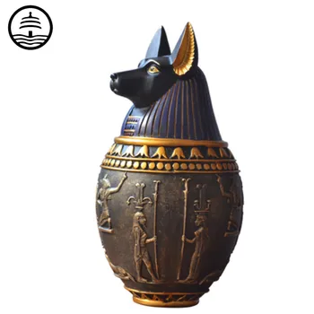 Bao Guang Ta Pet Urna Ēģiptes Faraons Stila Pet Apbedīšanas Piederumi Liela Un Vidēja izmēra Sunim Urna Unseal Mājas Dekoru A1080