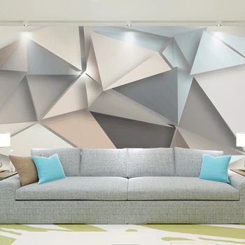 Beibehang Pielāgotus Foto tapešu Mūsdienu 3D TV Fonā Dzīvojamā Istaba Abstract Art sienas Sienas Ģeometriskā Sienu apdare Tapetes