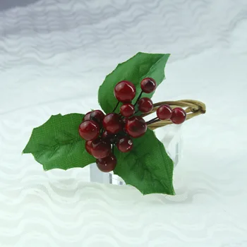 Bezmaksas piegāde qn20061505 roku darbs ziemassvētku augļu salvešu gredzenu, kāzu dekorēšana salvešu turētājs daudz krāsu, 12 gab