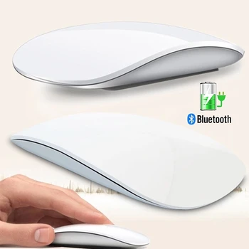 Bluetooth Bezvadu Arc Touch Magic Mouse Ergonomisks Ultra Plānas Uzlādējamā Pele Optiskā 1600 DPI Mause Apple Macbook Pelēm