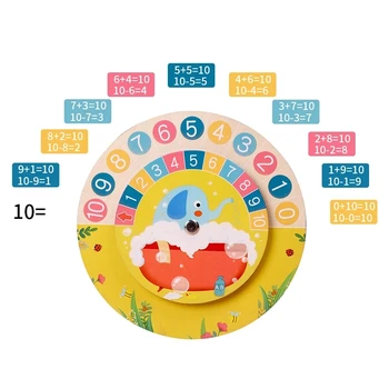 Bērniem, Montessori Koka Pulkstenis, Rotaļlietas, Stundu, Minūti, Sekundi Izziņas Krāsains Pulksteņi Rotaļlietas Bērniem Agrīnā Pirmsskolas Mācību līdzekļi