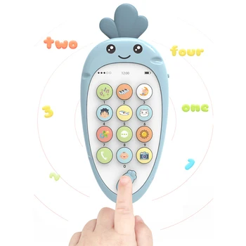Bērnu Elektronisko tālrunis bilingvālās tālrunis teether mūzika agrīnā pirmsskolas izglītība izglītības rotaļlietas, Multi-function Simulācijas, lai mazulis