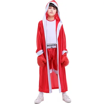 Bērnu Zila Sarkana Bokseris Tērpu Halloween Bokseris Zēnu Kostīms Boksa Maču Bērniem Formas Tērpu