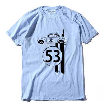 COOLMIND CA0104A kokvilnas vasaras 53 automašīnas drukāt vīriešu T krekls ikdienas īsās piedurknes brīvs T topi, t-veida krekls brīvs t-krekls pthd