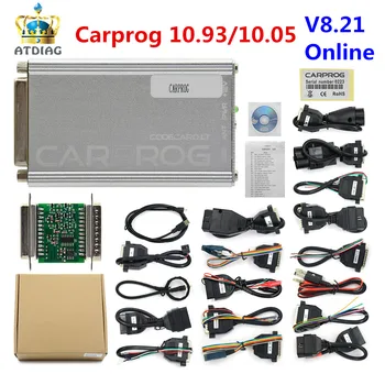 Carprog V10.93 Carprog V10.0.5 Vienības Galvenais Carprog 8.21 Online ECU Chip Tunning Auto Prog V8.21 irbag Atiestatīšanas Līdzeklis Bezmaksas Kuģis