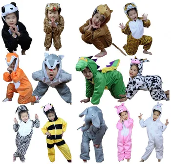 Cosplay bērnu dzīvnieku dejas, tērpi Halloween plīša posmā puse festivāls, aksesuārus, apģērbu