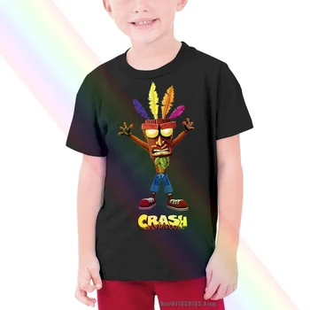 Crash somainā žurka Aku Aku Oficiālais Mens Bērnu Bērnu T-krekls