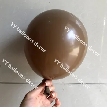 DIY Pastelis Baby Dušas Cepums Krēms Persiku Ādas Baloni Vainags Arku Komplekts Retro Kafijas Ballon Kāzas, Dzimšanas dienas svinības Dekori