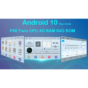 DSP 2 Din Auto Radio Android 10.0 Par Nissan/Xtrail/Tiida/Hyundai/KIA Universālo Auto Multivides Video Atskaņotājs, GPS USB DVR RAM 2GB