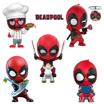 Deadpool & Kidpool & Dogpool Cosbaby Šefpavārs Ver. Lode atgrūž Ver. Komiksu Attēls ROTAĻLIETU