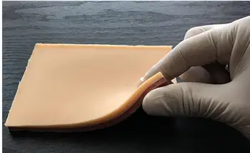 Dubultā plakstiņa silikona ādas modulis šūšanas praksi ādas mācību modelis