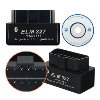 ELM327 Bluetooth V1.5 PIC18F25K80 OBD2 Automašīnu Diagnostikas Instruments, Auto Skeneri, Bluetooth elm 327 V1.5 Android/IOS/GAB Kodu Lasītājs