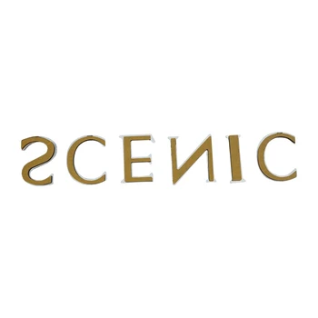 ESC ESP582 Chrome Scenic Žetons Monogramma Emblēmu 8200211785 par Renault Scenic MK2